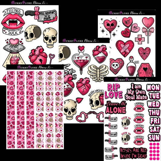 Anti Valentine's Day Sticker Kit