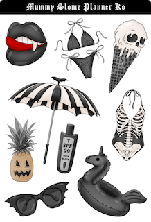 Beach Vamp Sticker Kit