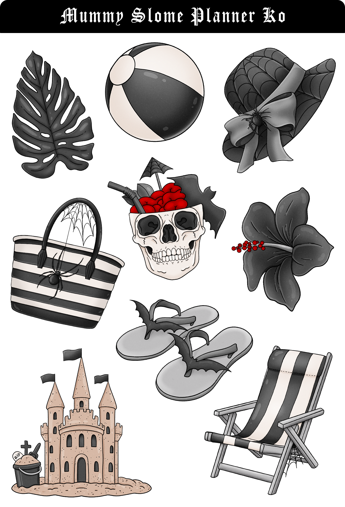 Beach Vamp Sticker Kit