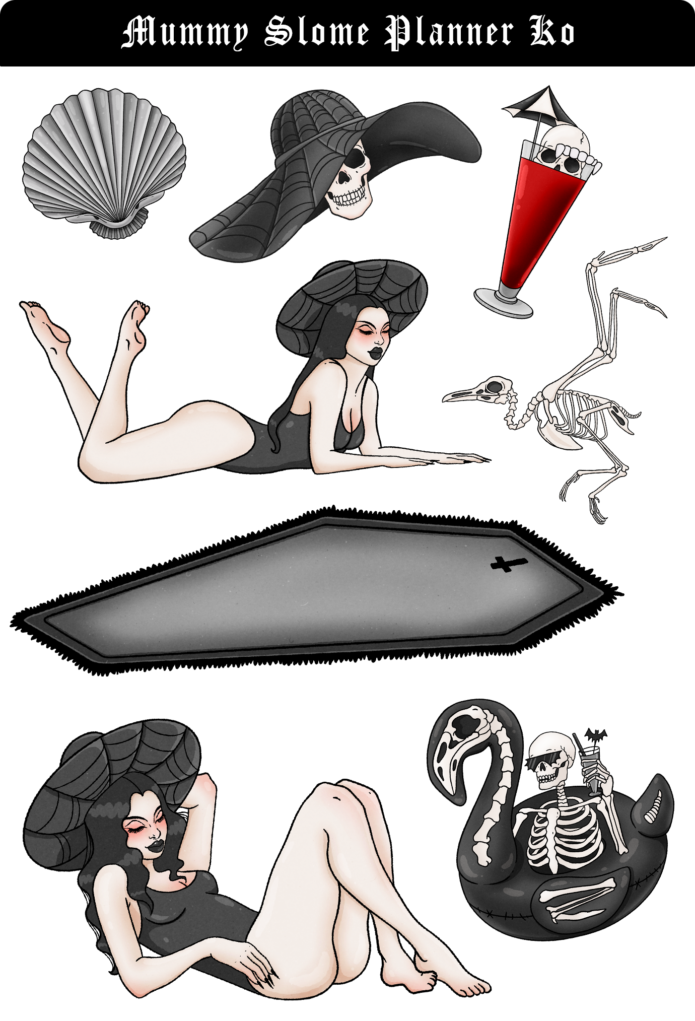 Beach Vamp Sticker Kit