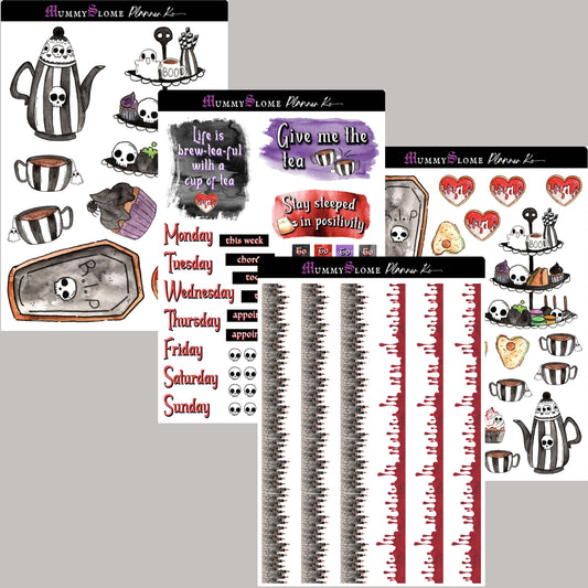 Haunted Tea Time Sticker Kit